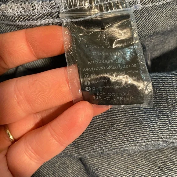 Lucky & Blessed Blue Tiered Denim Maxi Skirt - Picture 6 of 6